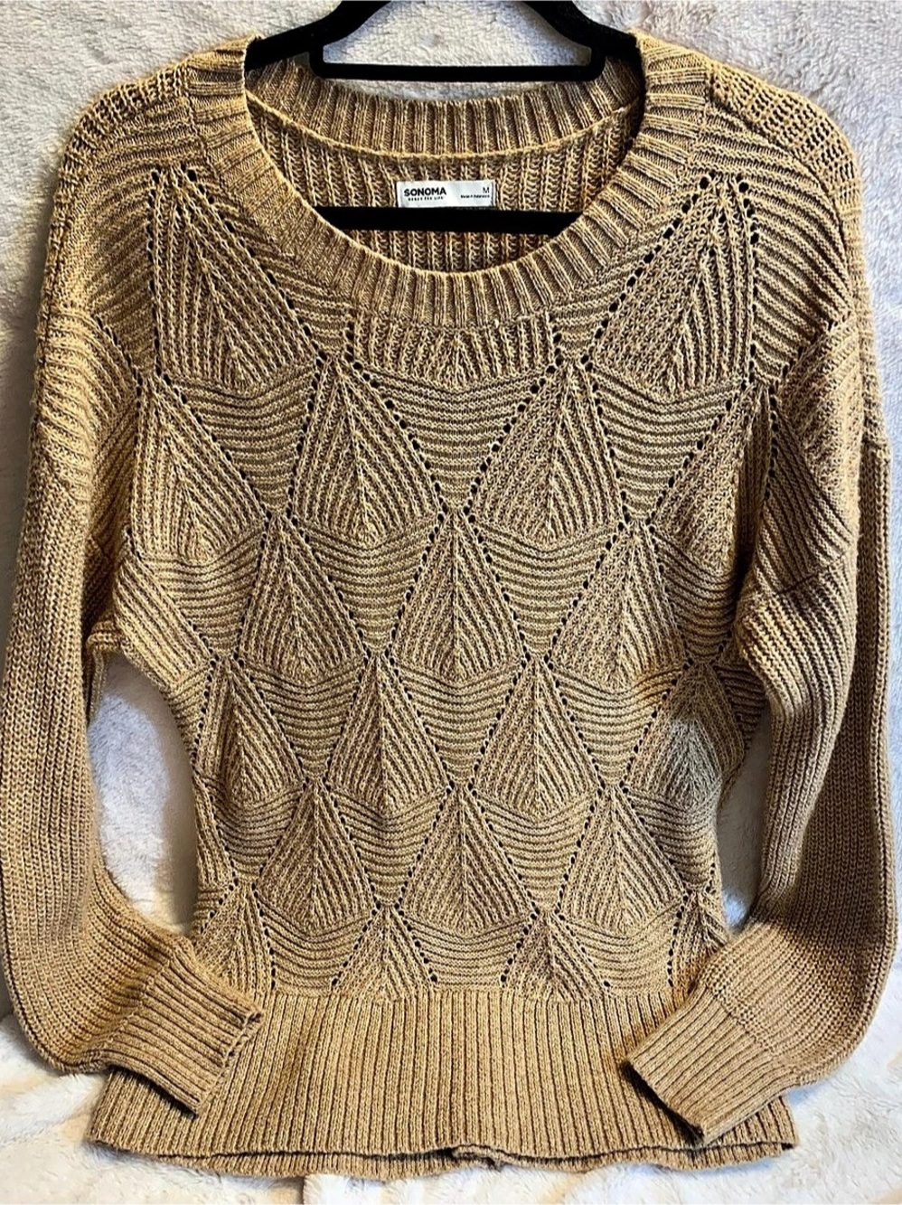 Sonoma Diamond Stitch Pullover Sweater